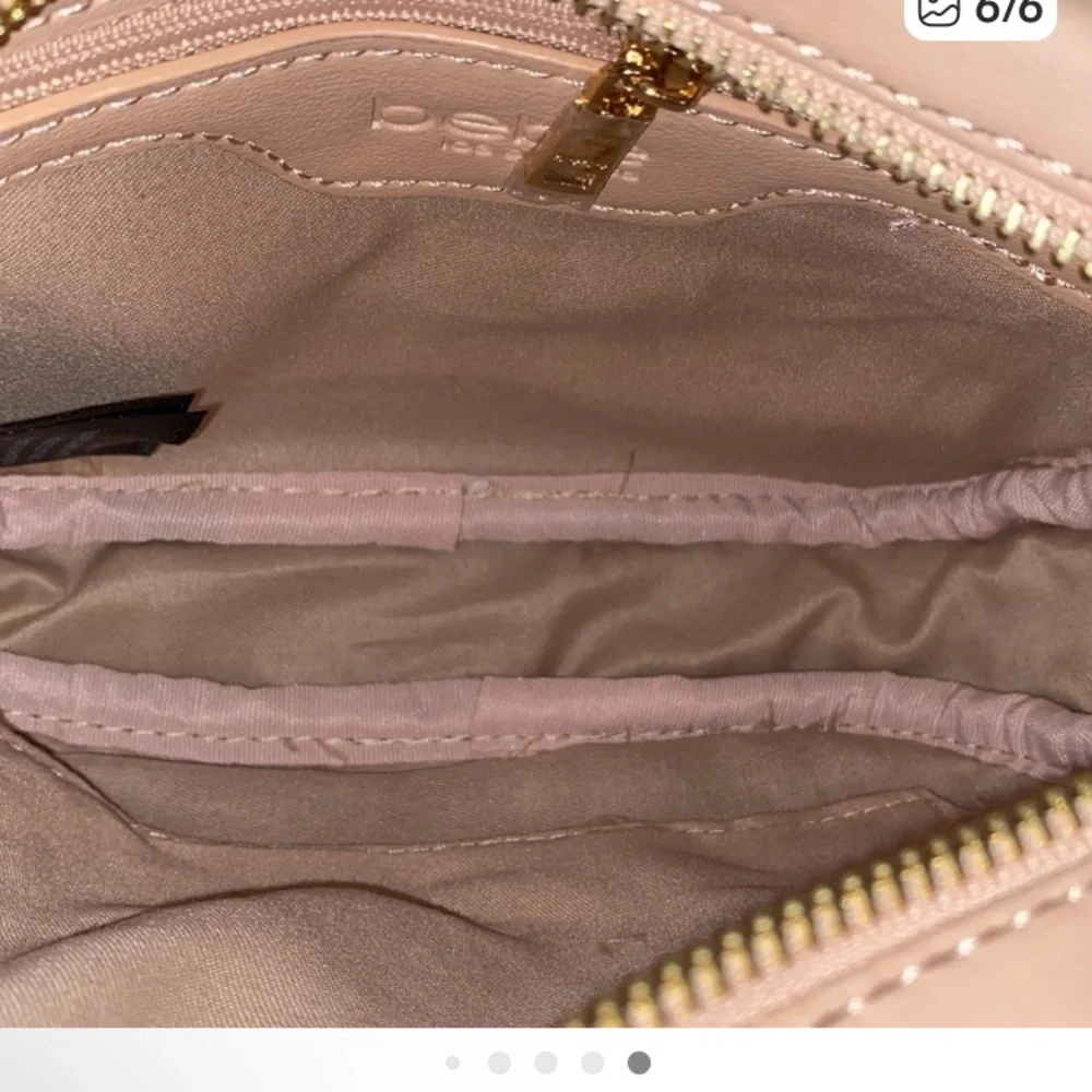 bebe Quilted Crossbody Bag in Blush Pink, NWT